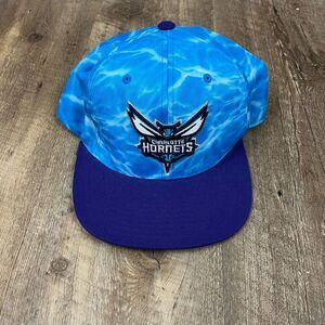 Mitchell & Ness Tie Dye Charlotte Hornets NBA Snapback Hat Blue Adjustable